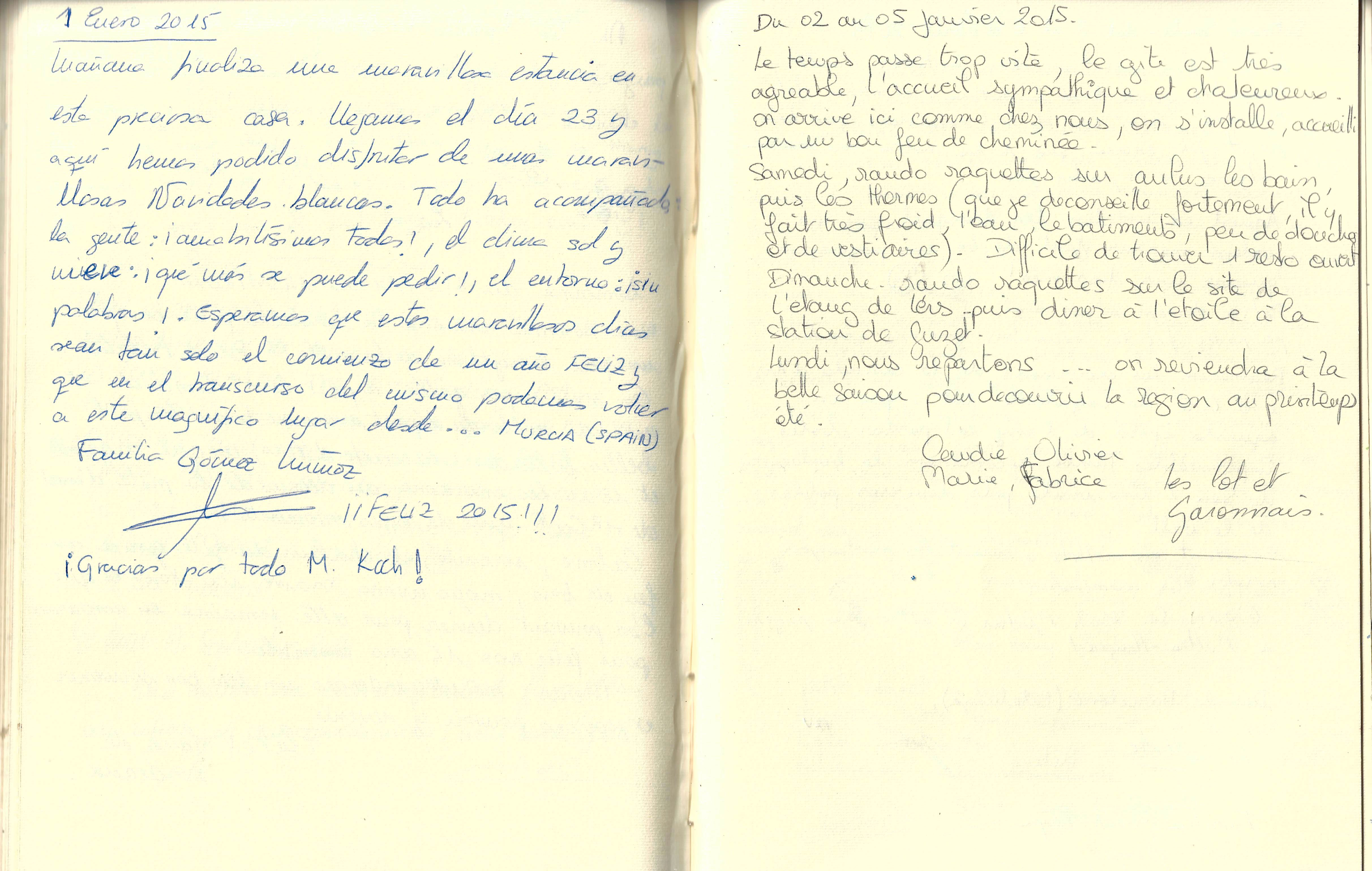 Guestbook image gite ariege