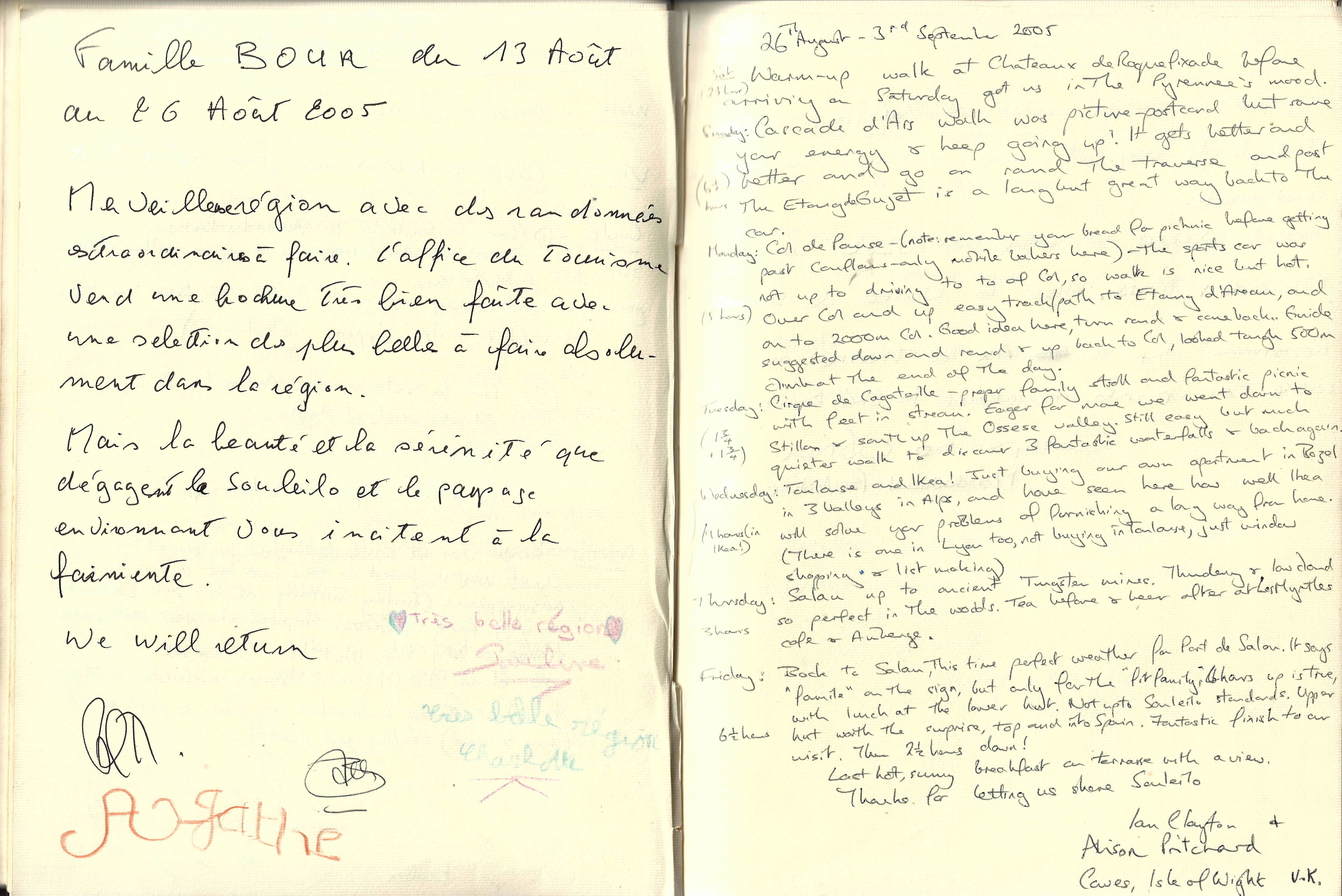 Guestbook image gite ariege