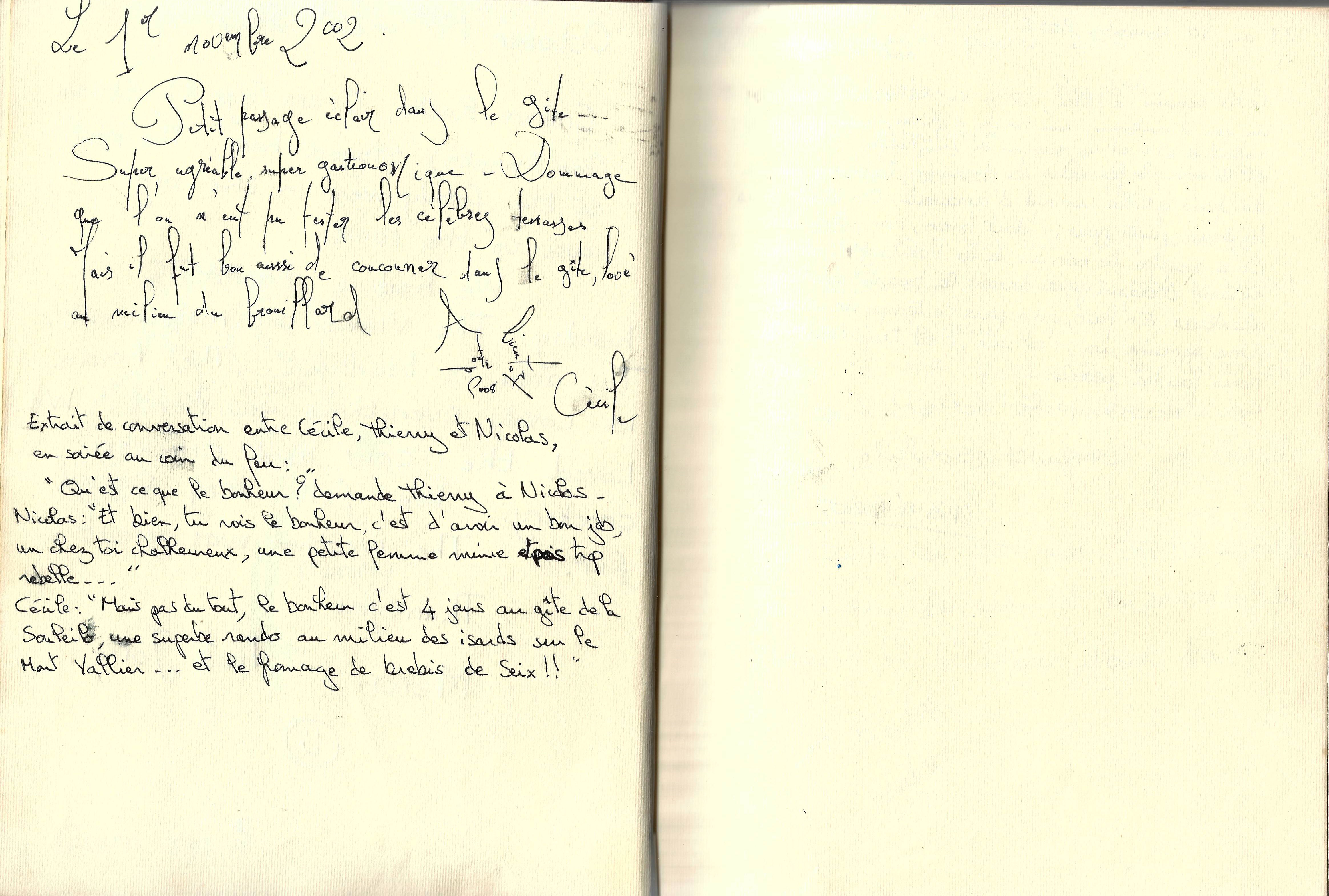 Guestbook image gite ariege