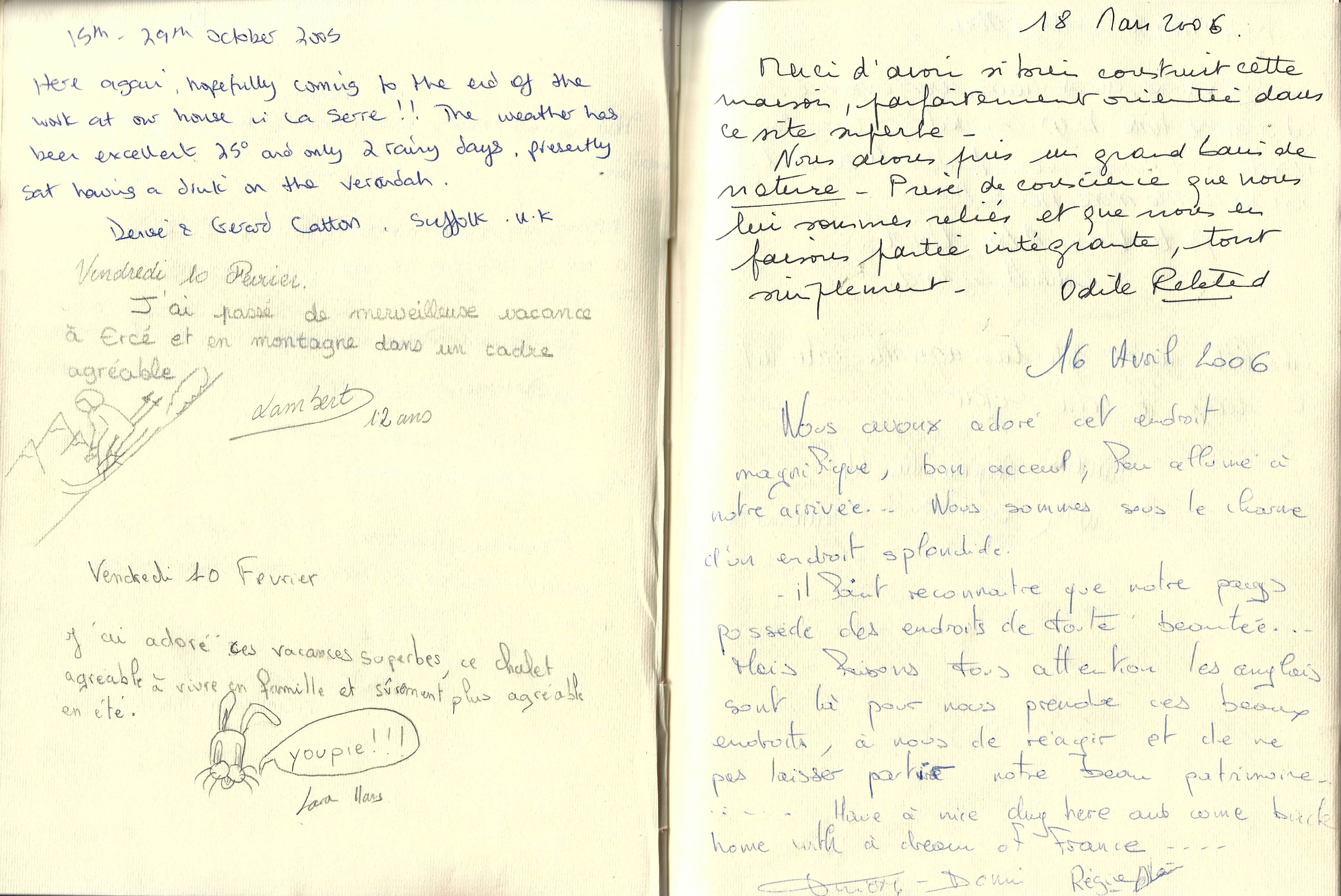 Guestbook image gite ariege