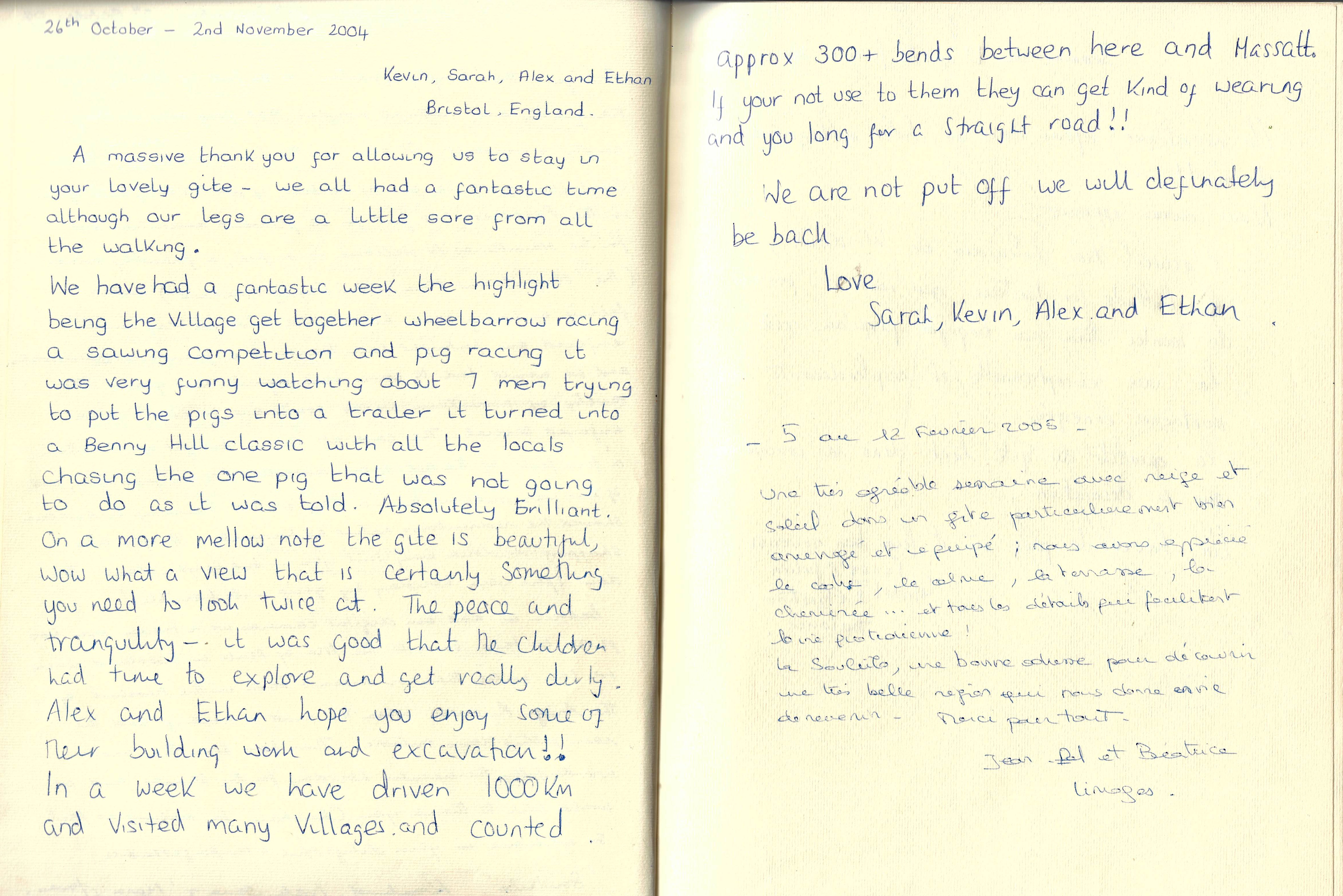 Guestbook image gite ariege