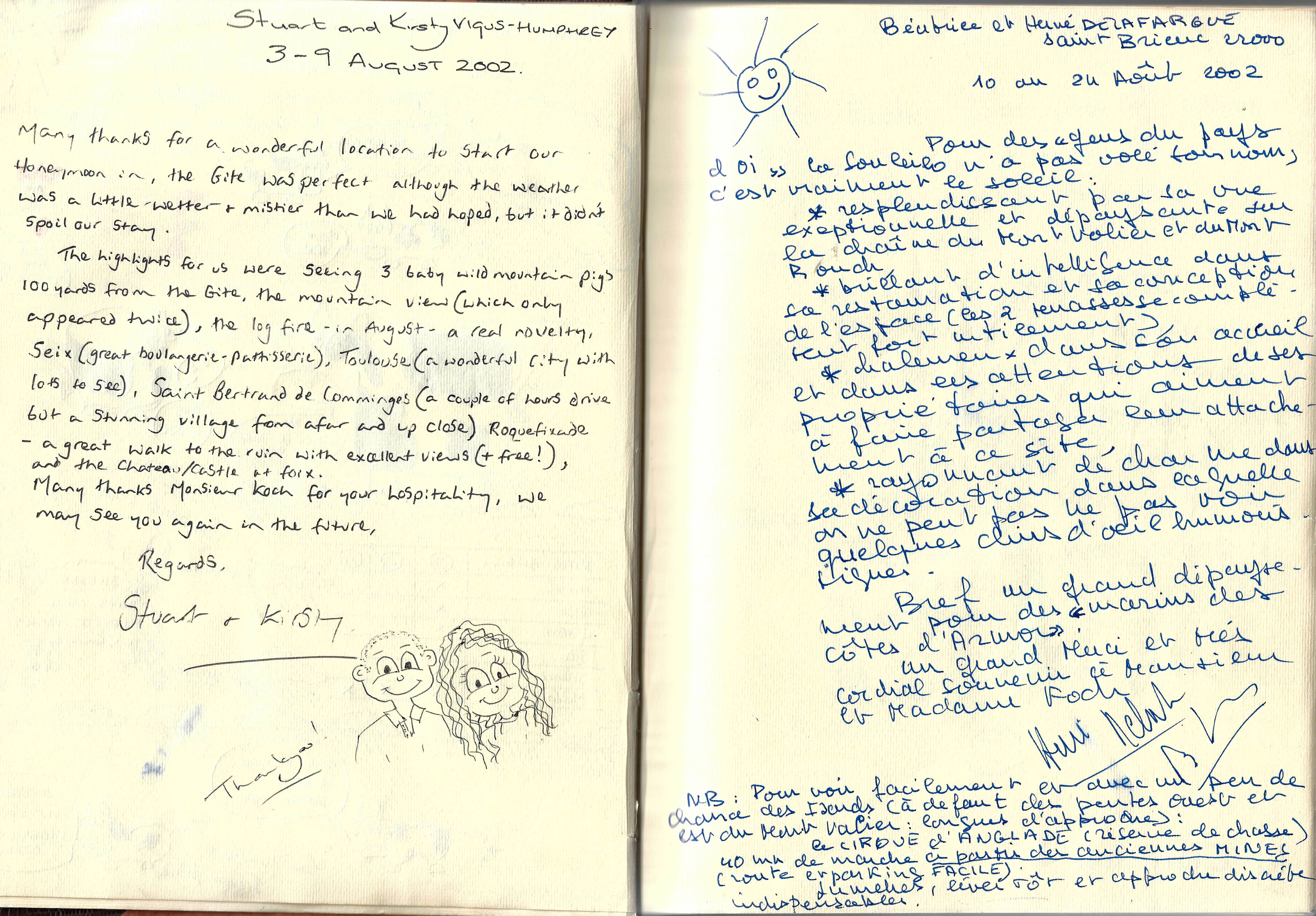 Guestbook image gite ariege