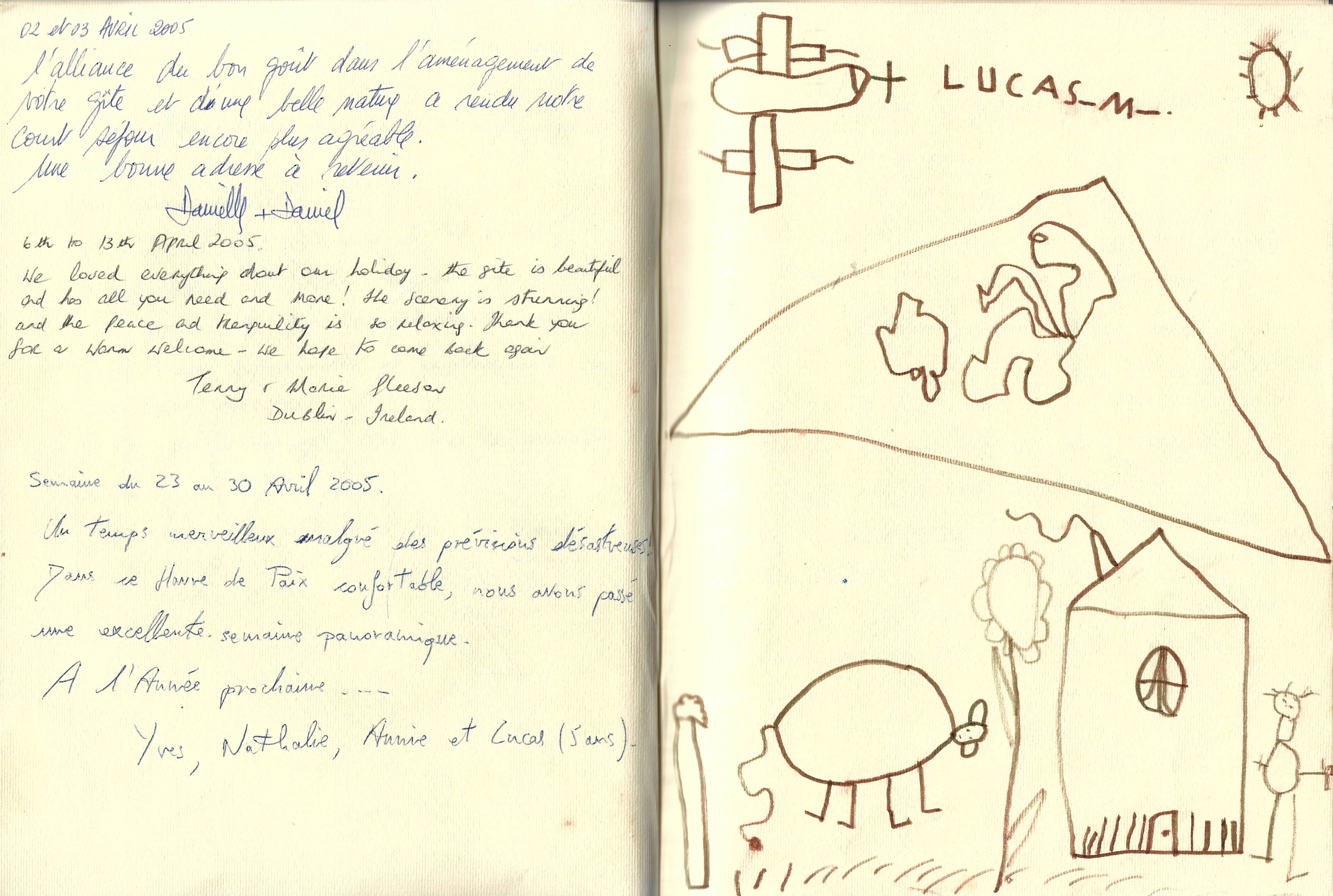 Guestbook image gite ariege