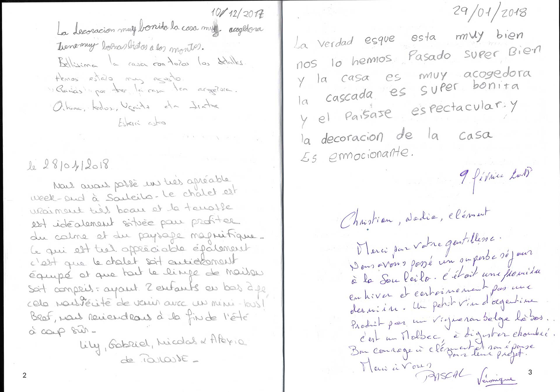 Guestbook image gite ariege