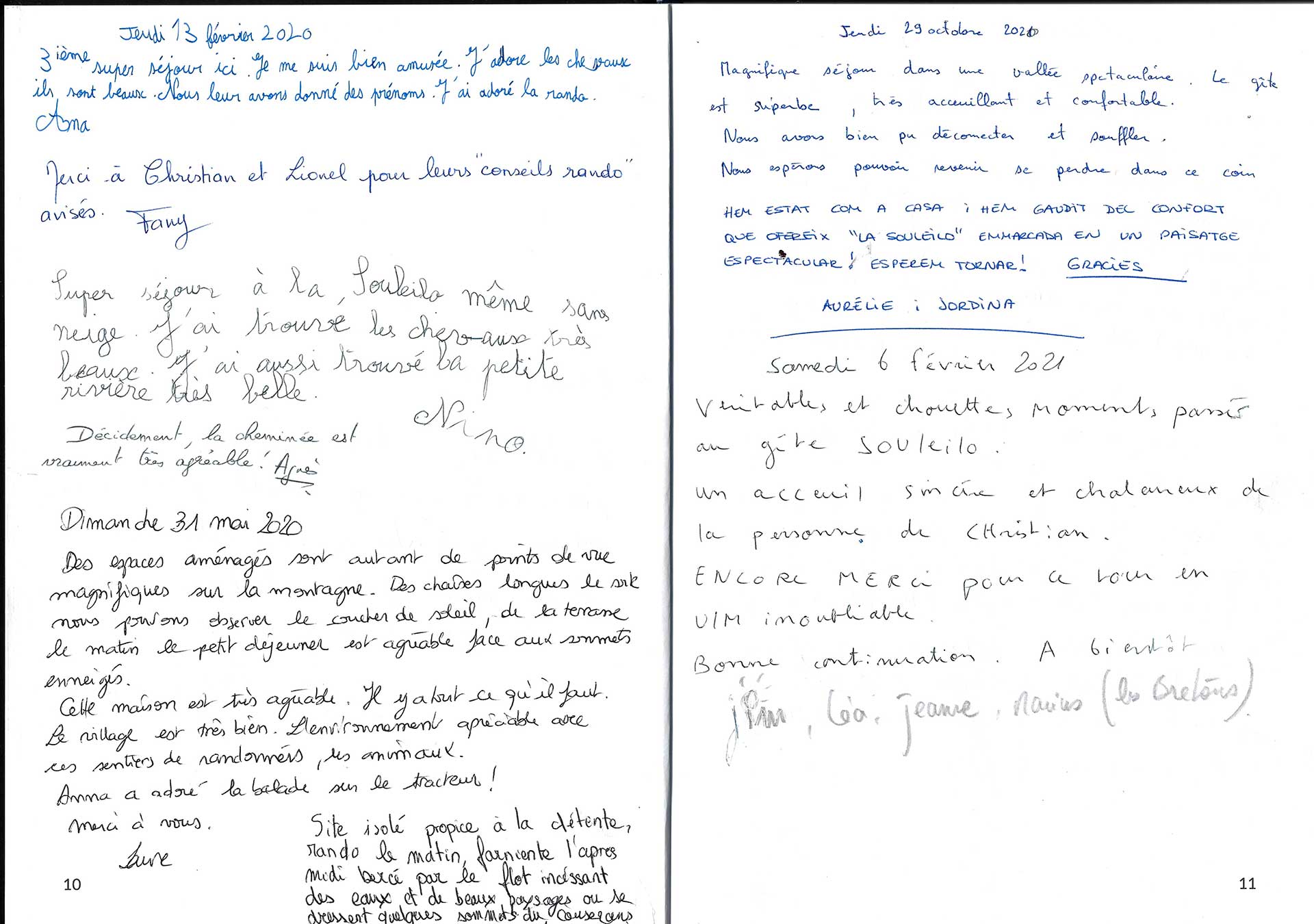 Guestbook image gite ariege