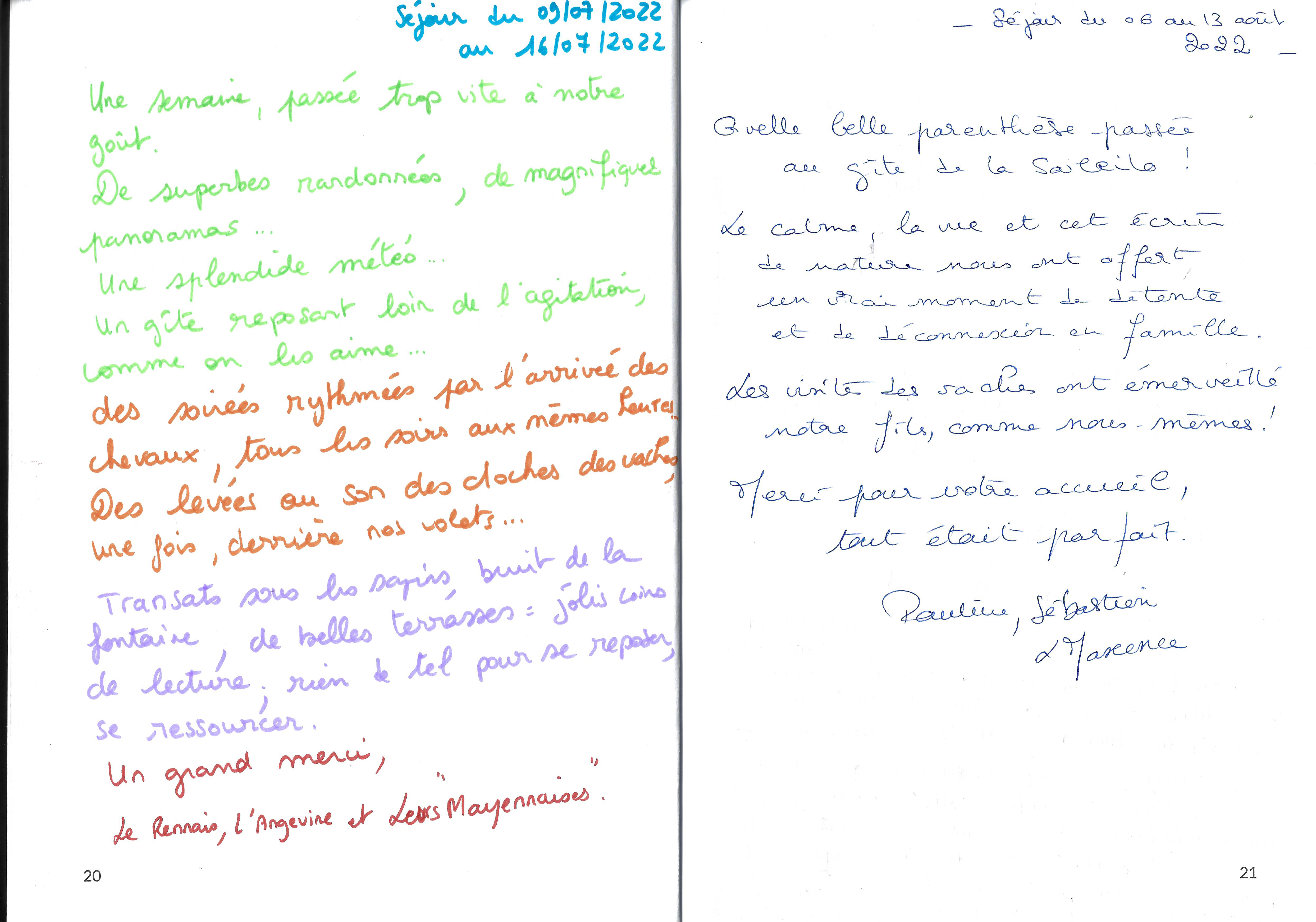 Guestbook image gite ariege