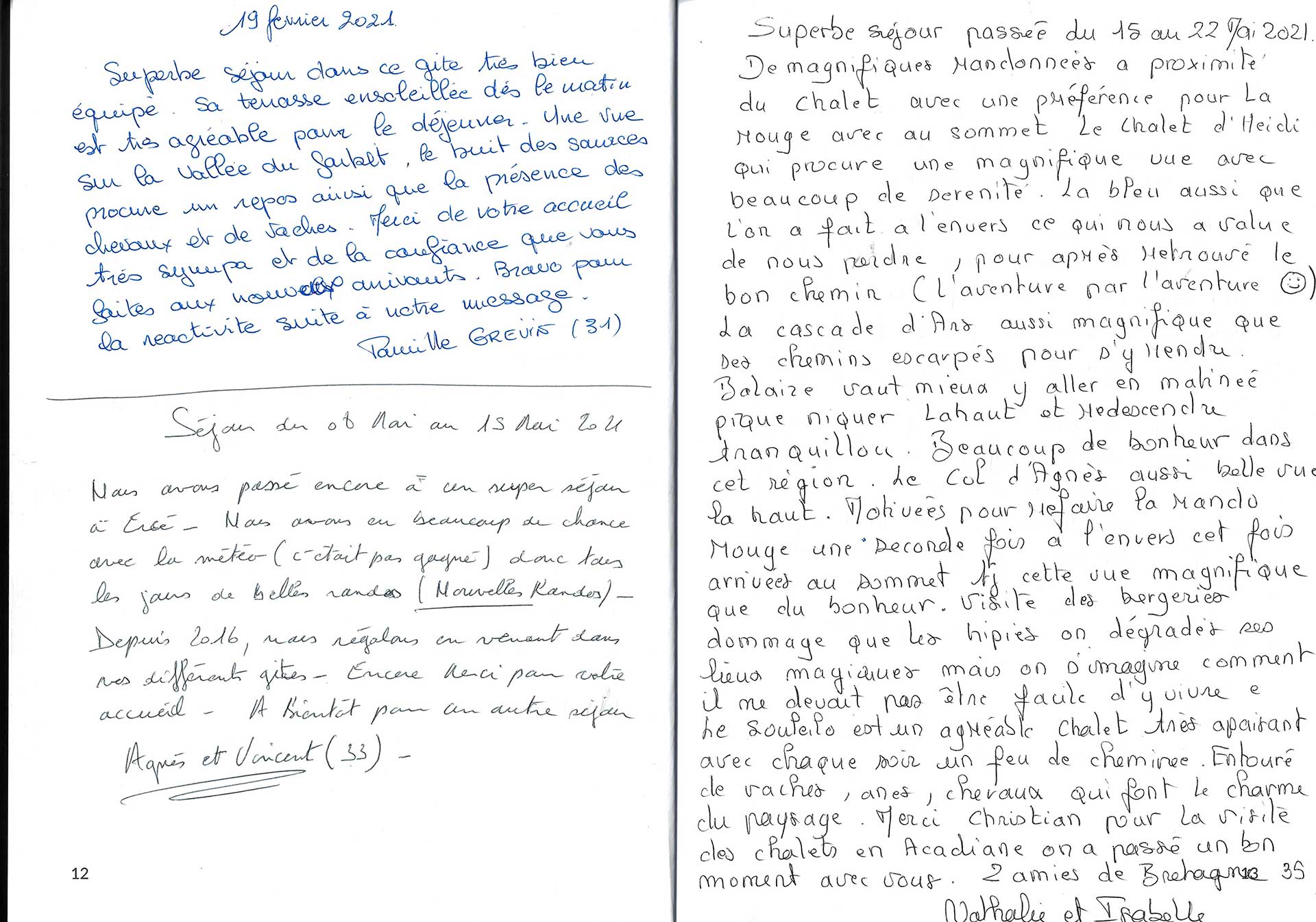 Guestbook image gite ariege