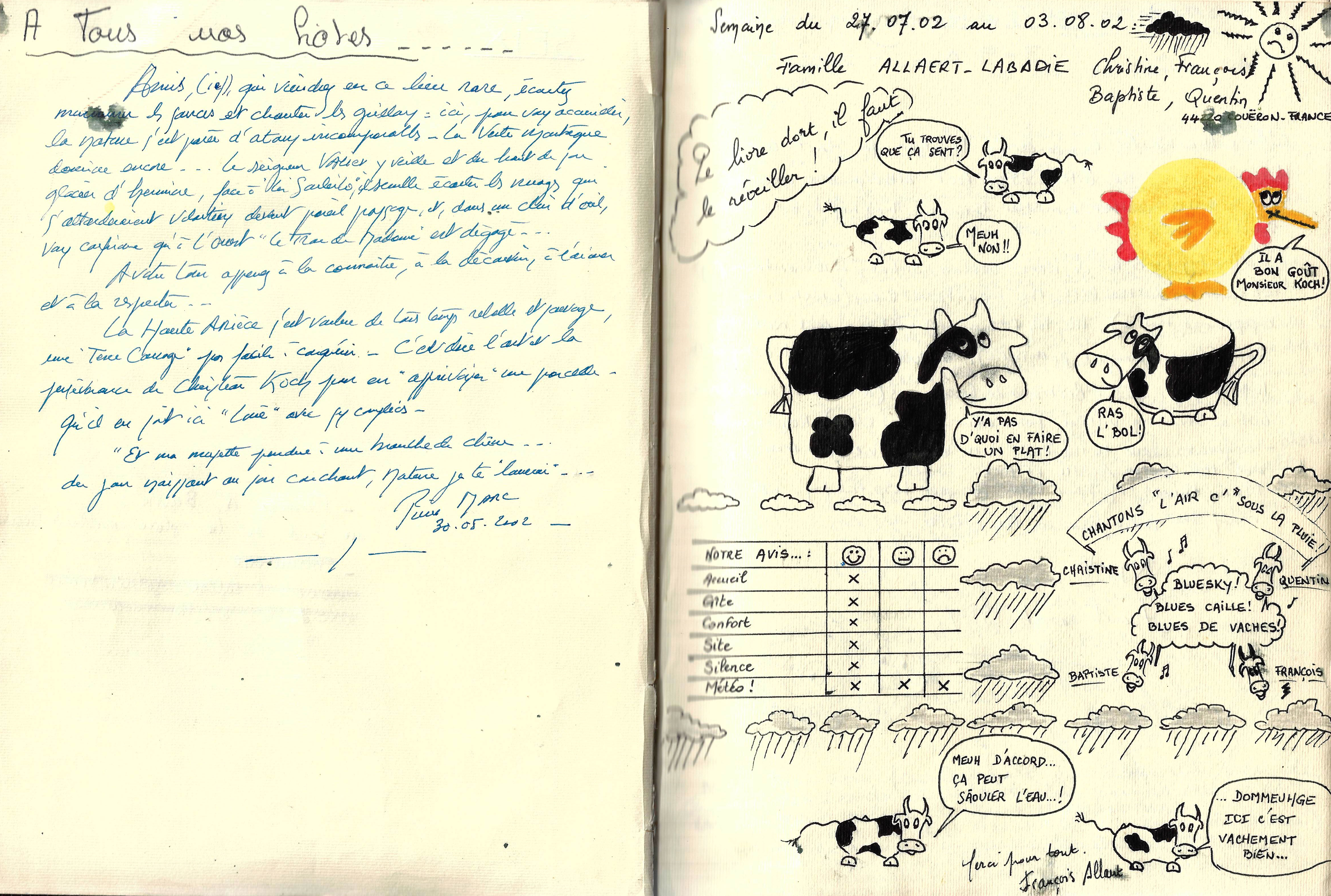 Guestbook image gite ariege