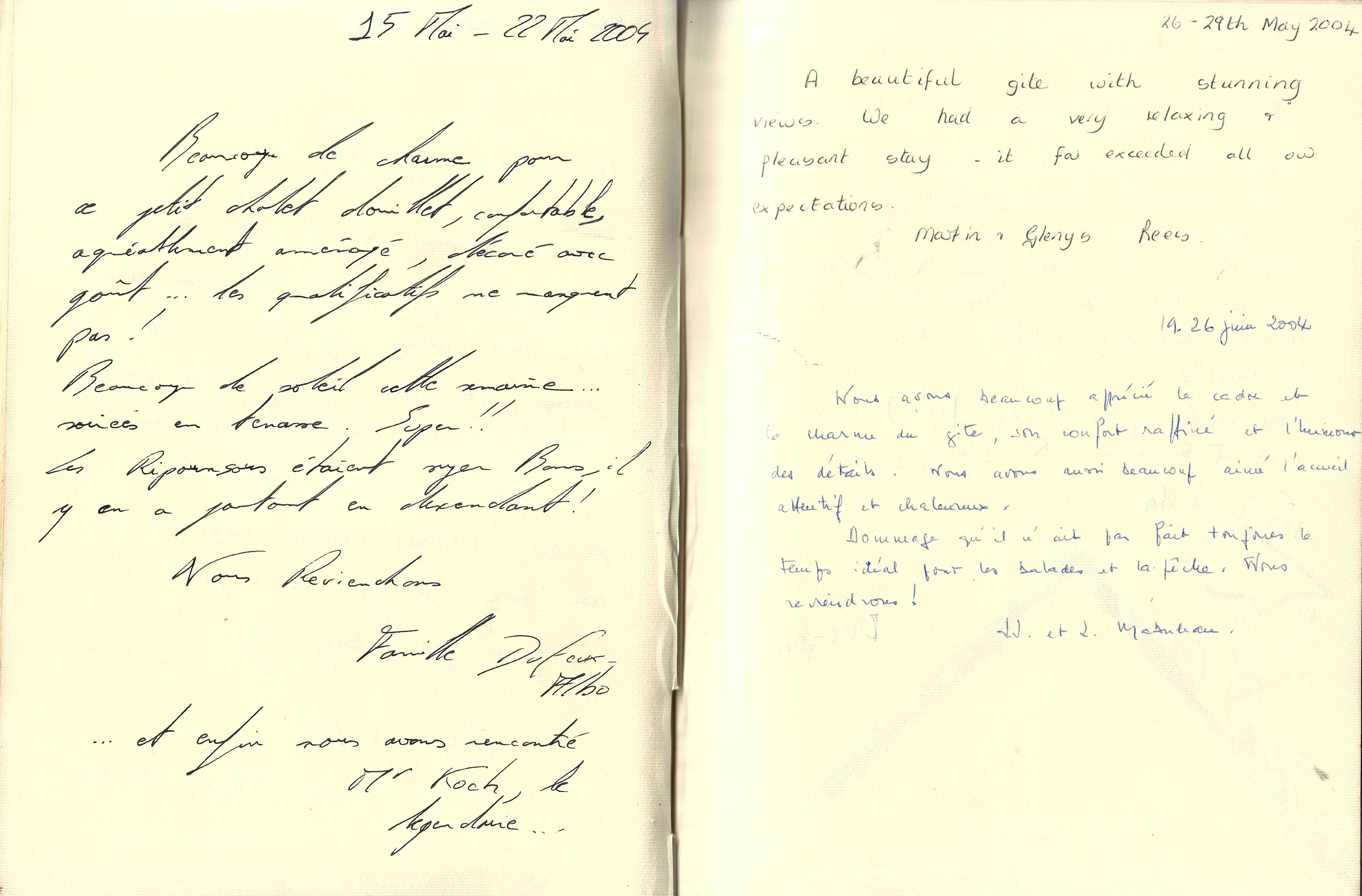 Guestbook image gite ariege