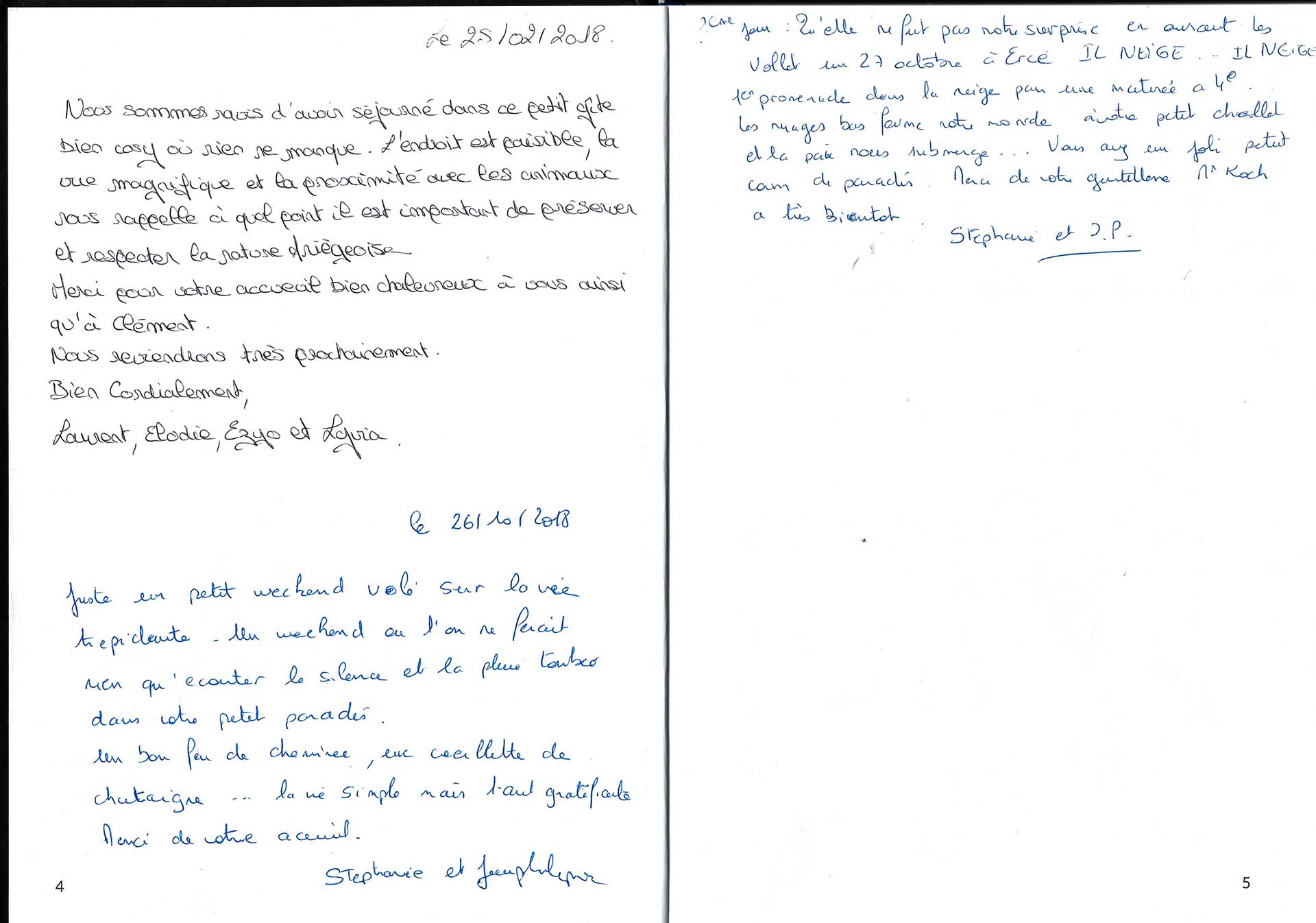 Guestbook image gite ariege