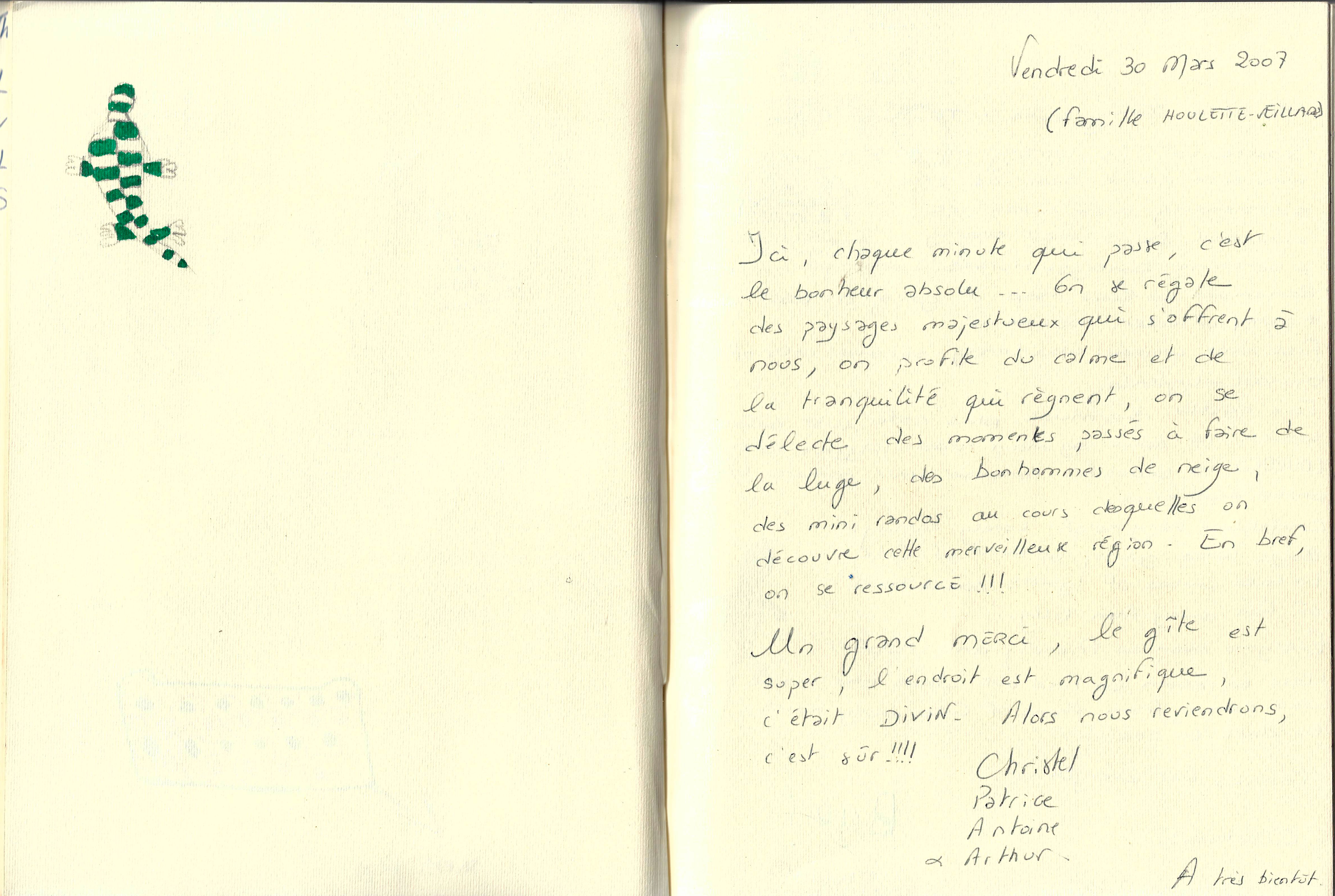 Guestbook image gite ariege