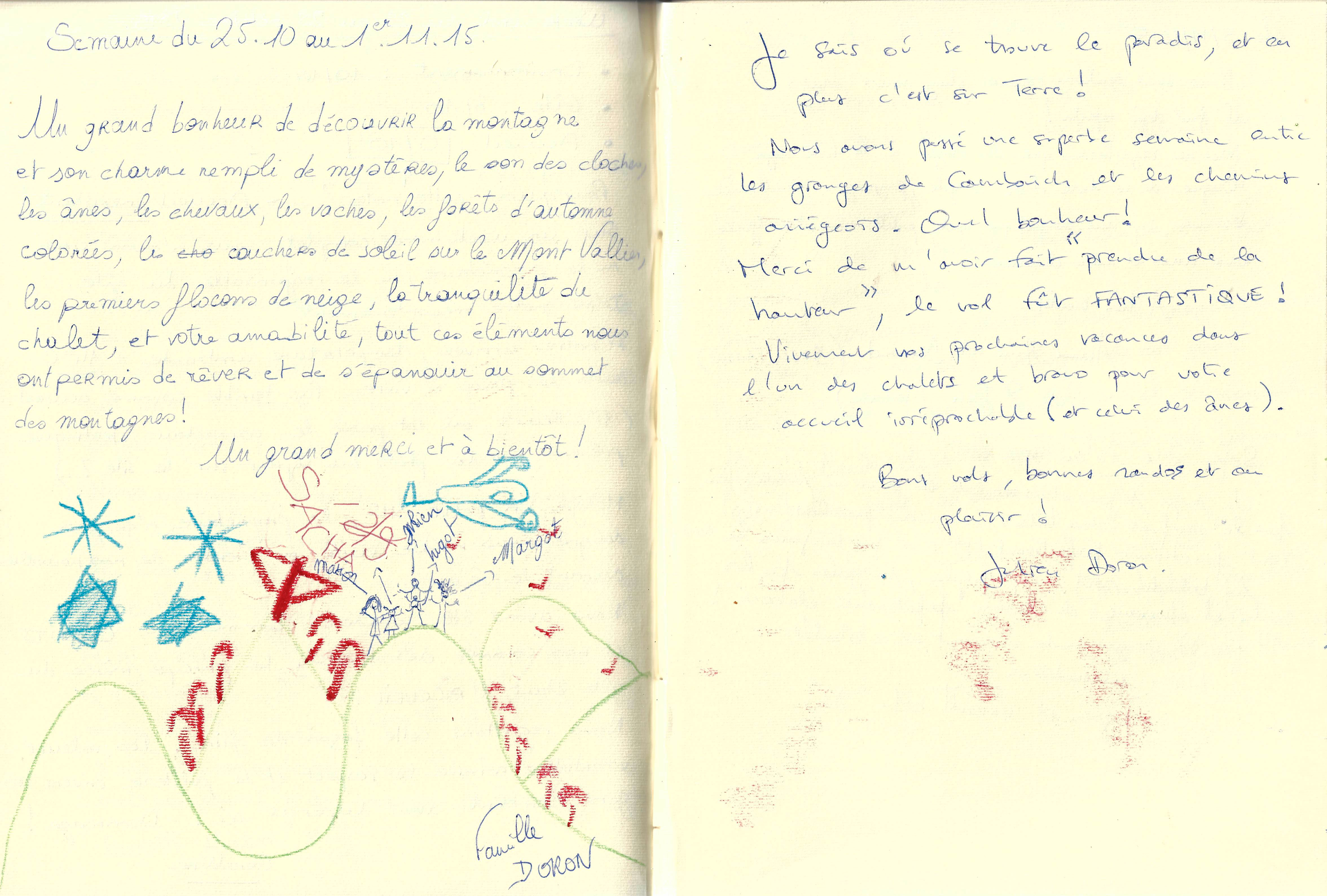 Guestbook image gite ariege